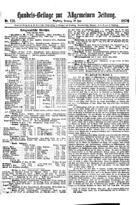 Allgemeine Zeitung. Handelsbeilage (Allgemeine Zeitung) Sonntag 30. Juni 1878