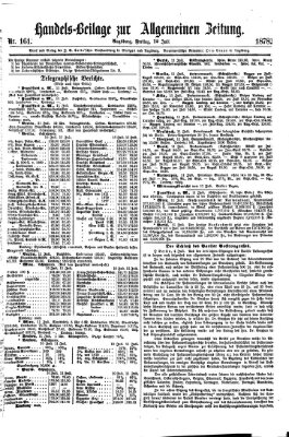 Allgemeine Zeitung. Handelsbeilage (Allgemeine Zeitung) Freitag 12. Juli 1878