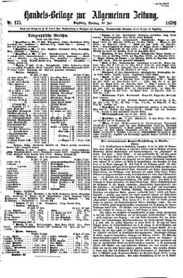 Allgemeine Zeitung. Handelsbeilage (Allgemeine Zeitung) Sonntag 28. Juli 1878