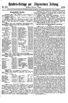 Allgemeine Zeitung. Handelsbeilage (Allgemeine Zeitung) Mittwoch 7. August 1878