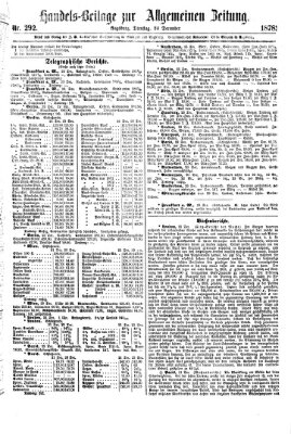 Allgemeine Zeitung. Handelsbeilage (Allgemeine Zeitung) Dienstag 24. Dezember 1878