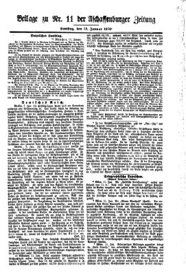 Aschaffenburger Zeitung Samstag 12. Januar 1878