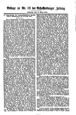 Aschaffenburger Zeitung Dienstag 12. März 1878