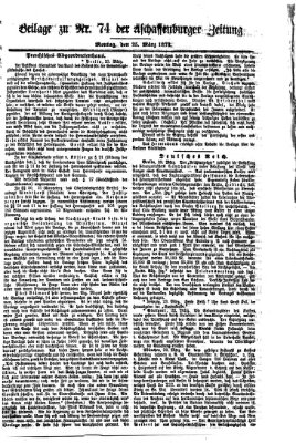 Aschaffenburger Zeitung Montag 25. März 1878