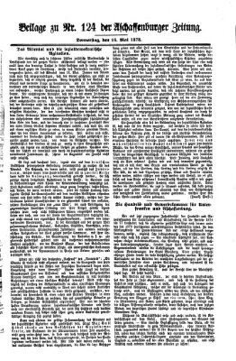 Aschaffenburger Zeitung Donnerstag 16. Mai 1878