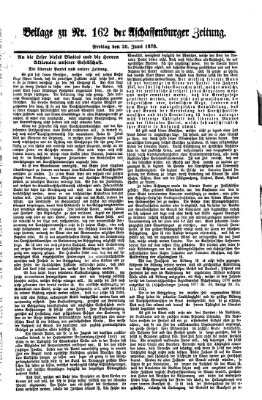 Aschaffenburger Zeitung Freitag 28. Juni 1878