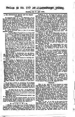 Aschaffenburger Zeitung Samstag 27. Juli 1878