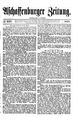 Aschaffenburger Zeitung Freitag 4. Oktober 1878