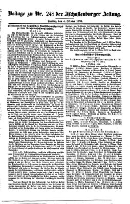 Aschaffenburger Zeitung Freitag 4. Oktober 1878