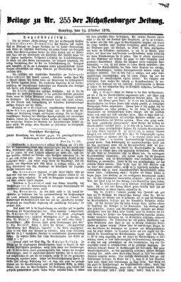 Aschaffenburger Zeitung Samstag 12. Oktober 1878