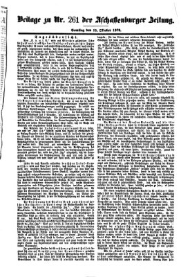 Aschaffenburger Zeitung Samstag 19. Oktober 1878