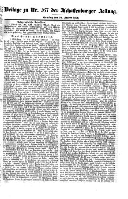 Aschaffenburger Zeitung Samstag 26. Oktober 1878