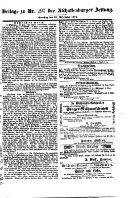 Aschaffenburger Zeitung Samstag 30. November 1878