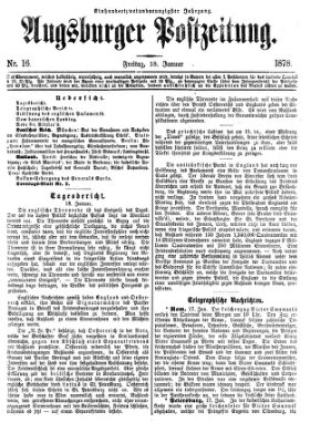 Augsburger Postzeitung Freitag 18. Januar 1878