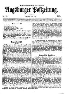 Augsburger Postzeitung Montag 13. Mai 1878