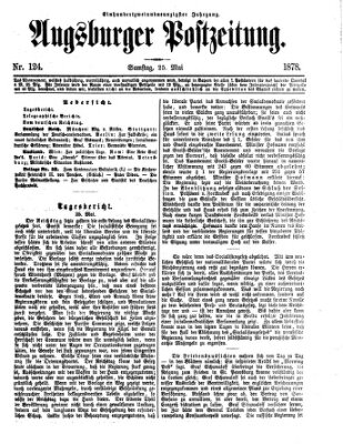 Augsburger Postzeitung Samstag 25. Mai 1878