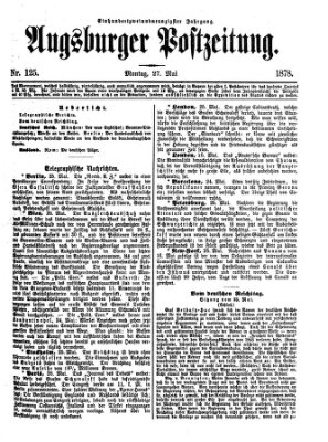 Augsburger Postzeitung Montag 27. Mai 1878