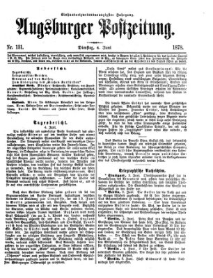 Augsburger Postzeitung Dienstag 4. Juni 1878