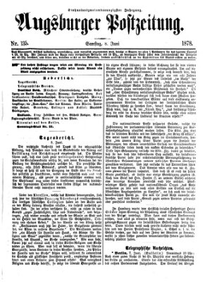 Augsburger Postzeitung Samstag 8. Juni 1878