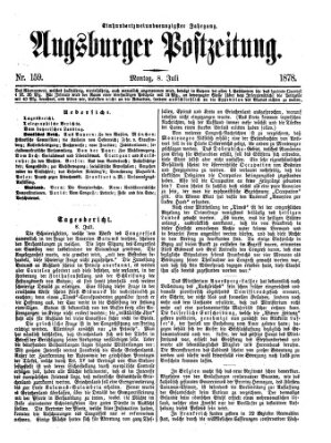 Augsburger Postzeitung Montag 8. Juli 1878