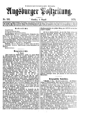 Augsburger Postzeitung Samstag 3. August 1878