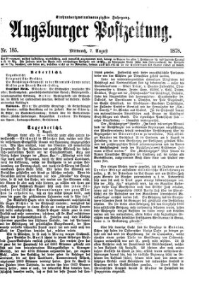 Augsburger Postzeitung Mittwoch 7. August 1878