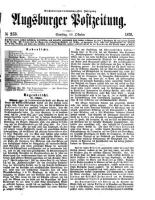 Augsburger Postzeitung Samstag 26. Oktober 1878