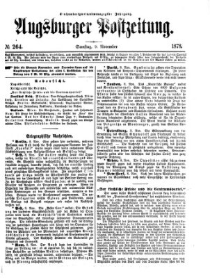 Augsburger Postzeitung Samstag 9. November 1878