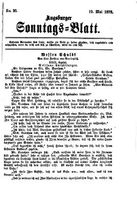 Augsburger Sonntagsblatt (Augsburger Postzeitung) Sonntag 19. Mai 1878