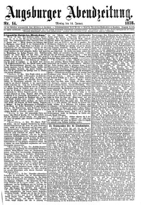 Augsburger Abendzeitung Montag 14. Januar 1878