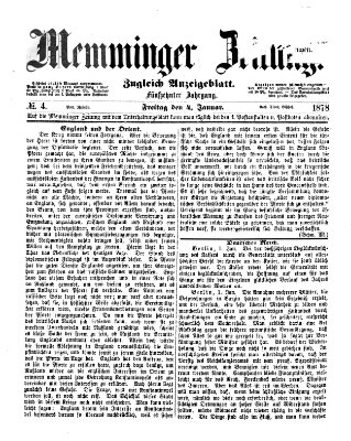 Memminger Zeitung Freitag 4. Januar 1878