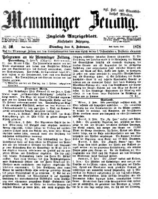 Memminger Zeitung Dienstag 5. Februar 1878