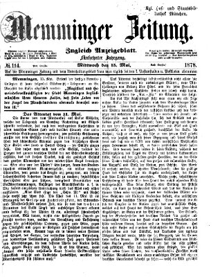 Memminger Zeitung Mittwoch 15. Mai 1878