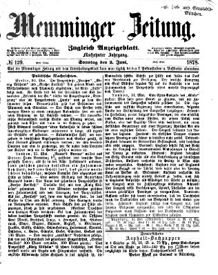 Memminger Zeitung Sonntag 2. Juni 1878