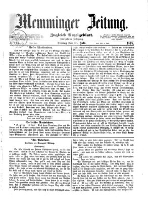 Memminger Zeitung Freitag 19. Juli 1878