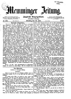 Memminger Zeitung Dienstag 23. Juli 1878