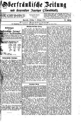 Oberfränkische Zeitung und Bayreuther Anzeiger (Bayreuther Anzeiger) Freitag 8. Februar 1878