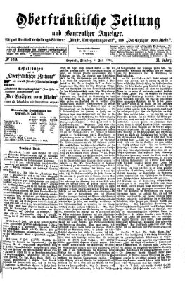 Oberfränkische Zeitung und Bayreuther Anzeiger (Bayreuther Anzeiger) Dienstag 9. Juli 1878