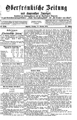 Oberfränkische Zeitung und Bayreuther Anzeiger (Bayreuther Anzeiger) Dienstag 29. Oktober 1878