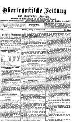 Oberfränkische Zeitung und Bayreuther Anzeiger (Bayreuther Anzeiger) Freitag 8. November 1878