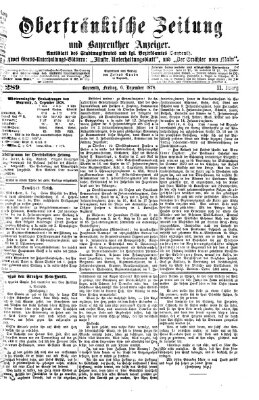 Oberfränkische Zeitung und Bayreuther Anzeiger (Bayreuther Anzeiger) Freitag 6. Dezember 1878