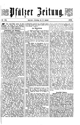 Pfälzer Zeitung Dienstag 29. Januar 1878