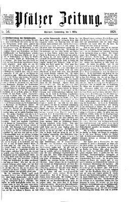 Pfälzer Zeitung Donnerstag 7. März 1878