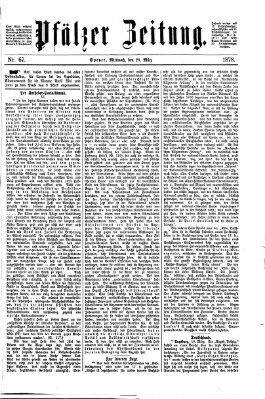 Pfälzer Zeitung Mittwoch 20. März 1878