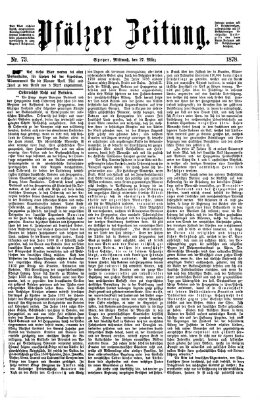 Pfälzer Zeitung Mittwoch 27. März 1878