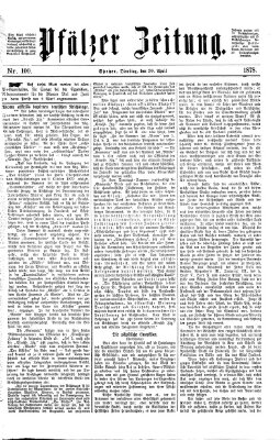 Pfälzer Zeitung Dienstag 30. April 1878