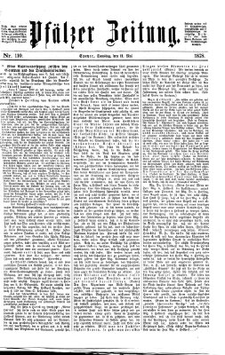 Pfälzer Zeitung Samstag 11. Mai 1878