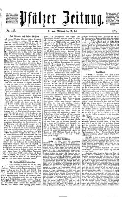 Pfälzer Zeitung Mittwoch 15. Mai 1878