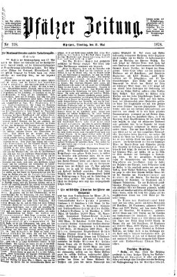 Pfälzer Zeitung Dienstag 21. Mai 1878