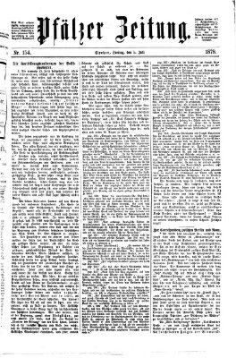 Pfälzer Zeitung Freitag 5. Juli 1878